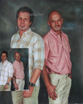 retrato de hermanos imd023 Pinturas al óleo